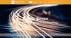 Desktop Screenshot of equity-seven.de