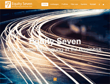 Tablet Screenshot of equity-seven.de